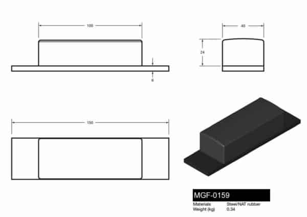 MGF-0159 Tipper Pad - Drawing