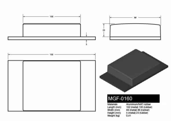 MGF-0160 Tipper Pad - Drawing