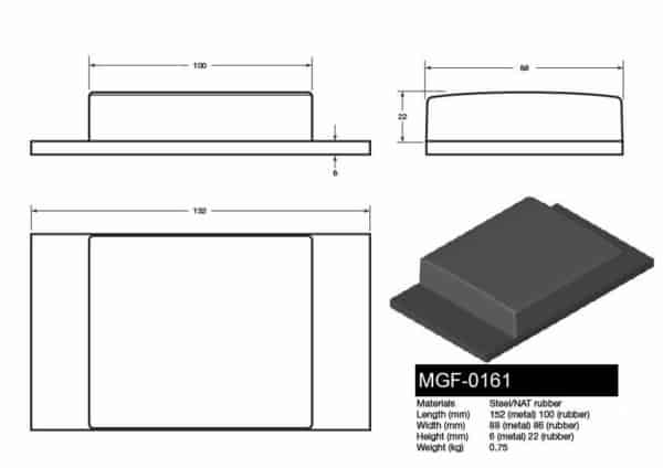 MGF-0161 Tipper Pad - Drawing
