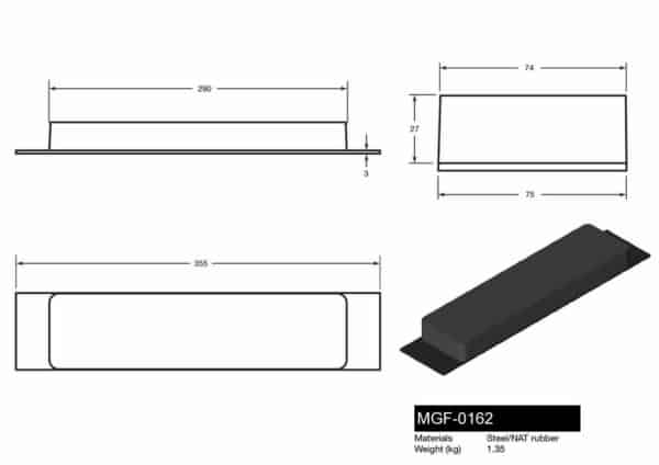 MGF-0162 Tipper Pad - Drawing