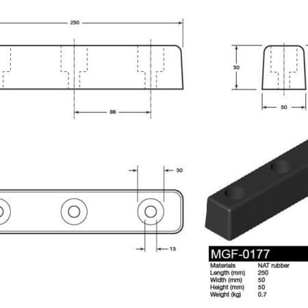 MGF-0177 - HGV Body Bumper Drawing