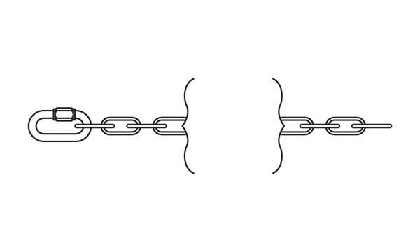 Galvanized Steel Chain for Wheel Chocks - MGF-0419