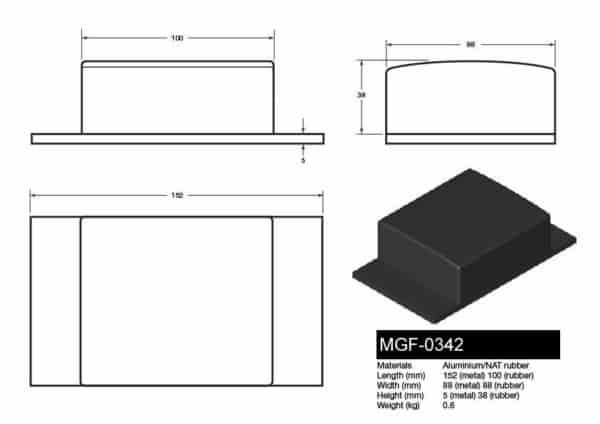 MGF-0342 Tipper Pad - Drawing