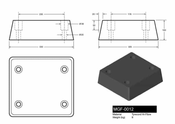 MGF-0012 - Dock Bumper Drawing
