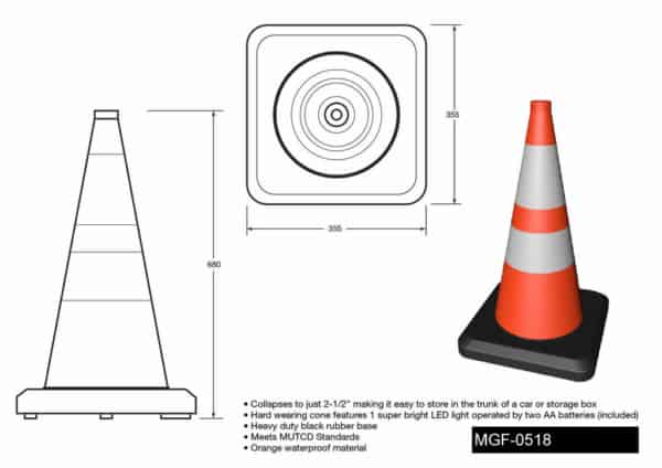 MGF-0518 Collapsible Cone - Drawing
