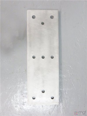 Back Plate with M24 Threaded Holes for Type 3010 Bumpers - 750mm x 250mm x 15mm