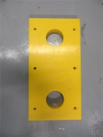 UHMWPE Front Plate - Type 1810 - 410mm x 210mm x 35mm