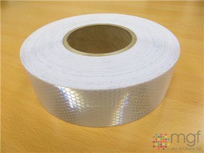Reflective Tape - Silver - Hexagon - 45m x 50mm