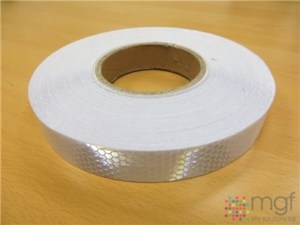 Reflective Tape - Silver - Hexagon - 45m x 25mm