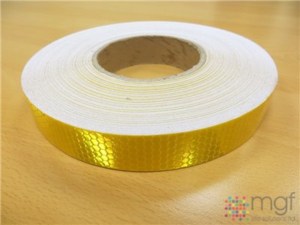 Reflective Tape - Gold - Hexagon - 45m x 25mm