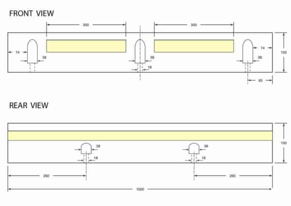MGF-0672 HGV Kerb Stop Drawing